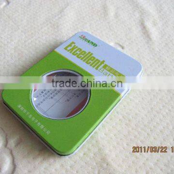 Print With Window Battery Tin Box