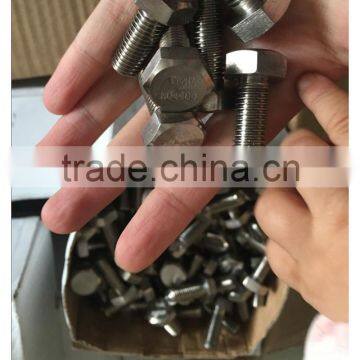 Monel 400 Hex Bolt with full threaded