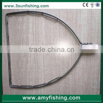 high quality stainless steel fishing landing net head cheap mini aluminium handle trout landing net fishing