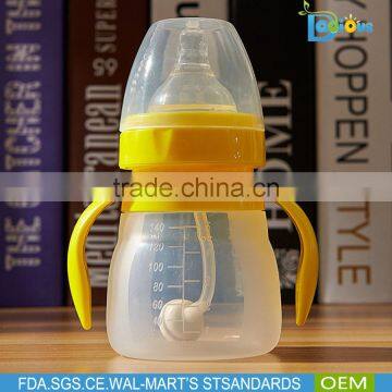 High Quality BPA Free Silicone Biberon Baby Bottle Manufacturer Wholesale Nursing Bottle