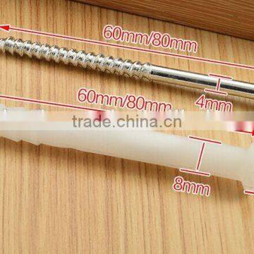 60mm&80mm screw with expansion plastic screw sleeve