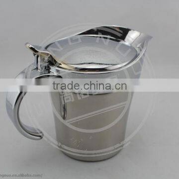 Unique Stainless Steel Gravy Boat with Lid
