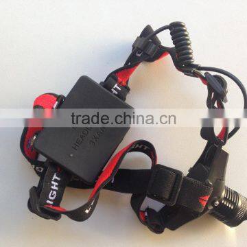 AA Battery Headlight Zoom Led Headlamp Aluminium Led Headlamp