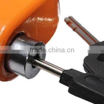 Orange 6mm Security Motorcycle Motorbike Sturdy Wheel Disc Brake Lock Safety Alarm / Key photo-4