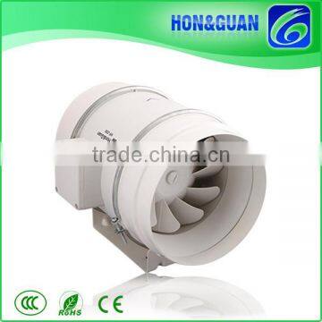 Hon&Guan 8Inch 840CMH Airflow Mixed Flow Inline Duct Fan for Basement