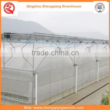 China supplier multi-span 7.2m plastic PE film agriculture greenhouse for sale