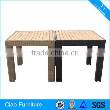 Outdoor furniture durable wicker table