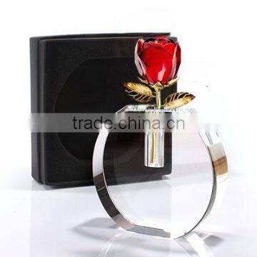 2016 Elegent K9 Crystal Rose With Beauty Vase for Wedding Favors or Home Decoration photo-2