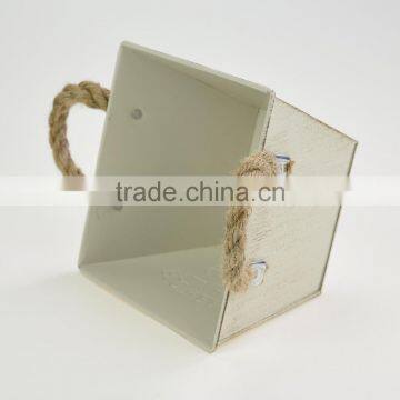 Cheap Home & Garden Outdoor Hanging Galvanized Metal Bucket Vase photo-3