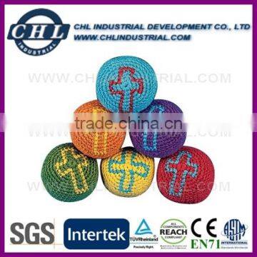 Wholesale logo printed crocheted kick ball