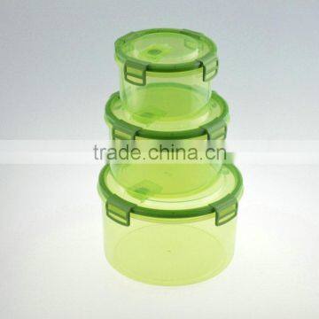 3pcs plastic cereal storage jar set