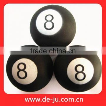 Vending Machine Products Black Number Printed Bouncy Balls