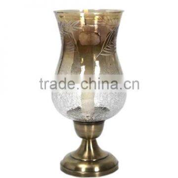 Metal Hurricane Glass Candle Holder photo-4