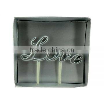 Love Resin Wedding & Birthday Cake Topper photo-2