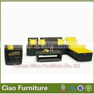 2014 Cheap Hot Sale Outdoor or Living Room Aluminum Rattan Sofa Bed