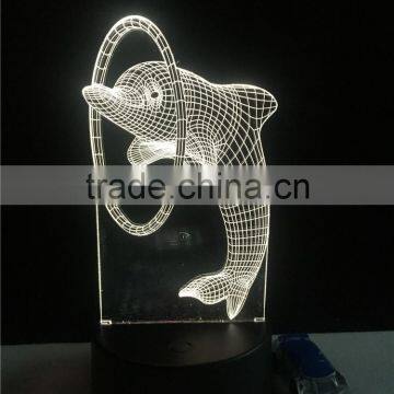 3d Illusion Custom Shaped Anime Dolphin Unicorn Light photo-2