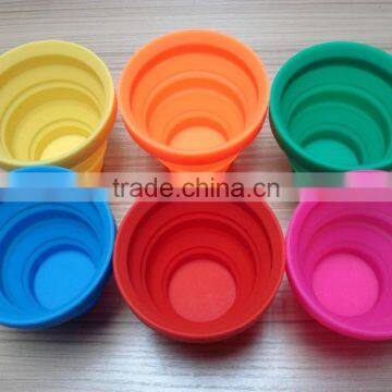 Promotional gifts tourism convenient silicone folding cup