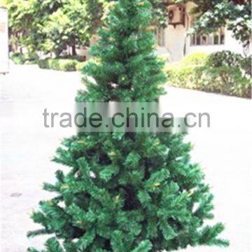 Home garden edging decorative 7.5ft Height 700 pcs of pine tips artificial green plastic LED lights christmas trees ESDS11 1701