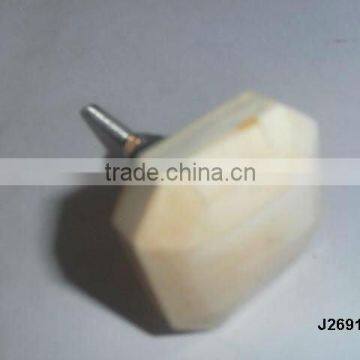 Bone Square Shape Knob in Natural Polish Finish Available in Other Colour and Patterns photo-1