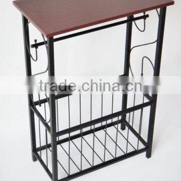 RH-4625 New MDF Top Gramercy Scroll Design Bathroom Metal Table photo-3