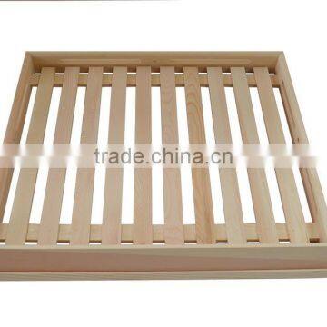 High Quality Simple Hollow Wood Tray Wooden Serving Trays photo-2