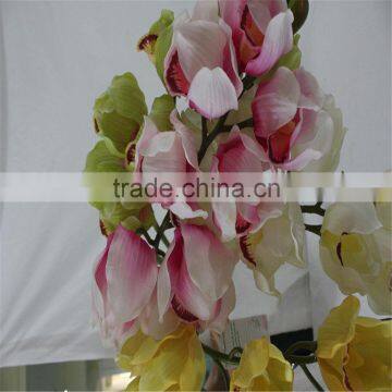 15 Years China Wholesale Factory Price Plastic Flowers for Indoor Decoration Cheap Plastic Artificial Orchid photo-2