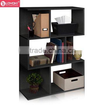 2016 new wood cube storage easy assembly wood bookcase home furniture 3 tier bookshelf