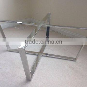 Chrome metal dining table base