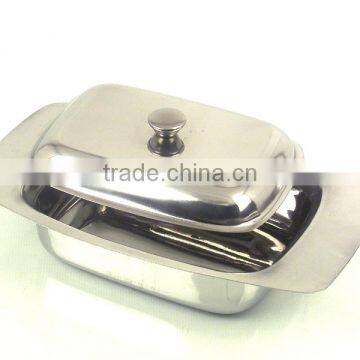 stainless steel butter dish