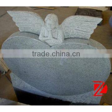 granite angel carving headstone