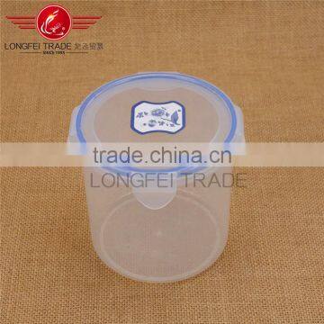 Eco-friendly 4pcs Cylindrical Plastic Preservation Box /crisper Food Storage Box photo-3