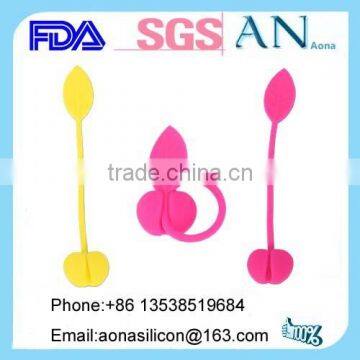 The silicone bobbin winder creative Leaf headset organizer
