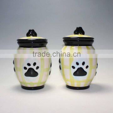 Ceramic Pet Food Container Dog Food Jar