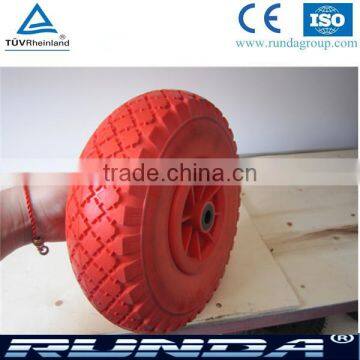 10inch pu solid wheel for hand trolley