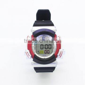 Round Digital Auto Watch