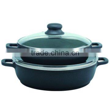 Die-casting Aluminum Non-Stick Shallow Soup Pan