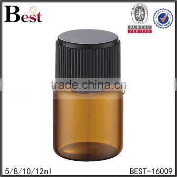 5 / 8 / 10 / 12ml cost price high quality glass bottle amber screw cap essential oil bottle glass vial bulk buy from china