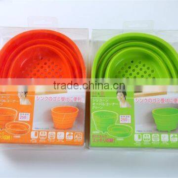 Silicone Garbage Bucket Fashion Sundries Basket Waste Basket