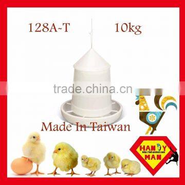 High quality adjustable feed flow 10kg Plastic Gear Box Feeder with plastic lid chicken poultry feeder