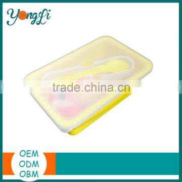 Silicone Collapsible Travel Indian Lunch Box photo-3