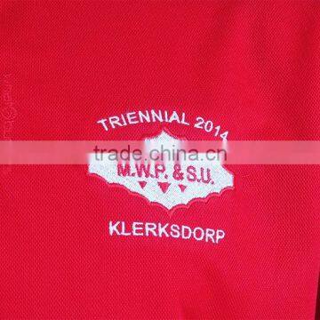 High Quality Men's Cool Customized Designs and Brands Factory Plain Dyed Red Polo Shirt photo-3