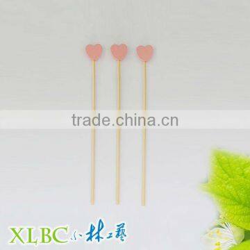 heart-shaped bamboo picks