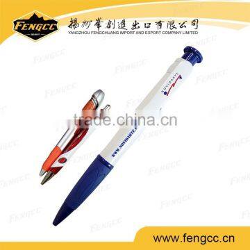 Promotion Custom Logo Transparent Advertising Plastic Ball Pen photo-2