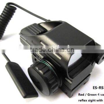 Erains TAC Optics Tactical Reflex Sight With 4 Variable Red Dot Reticles Scope With Red Laser Sight Attached photo-4