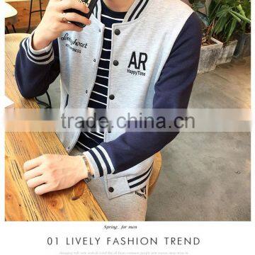 2017 Youth Men Zipper Jacket Sweatshirt Without Hood Polar Fleece Jacket photo-5