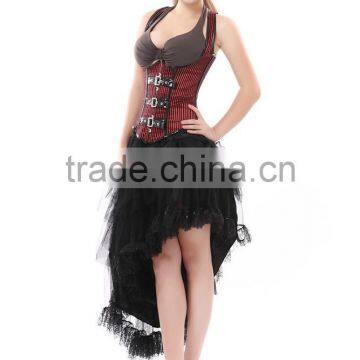 2015 Newest Style Seamless Conjoined One Set Body Shaping Corset With Long Skirt photo-2