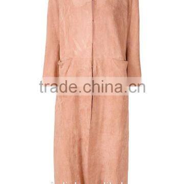 Hot Sale High Quality Women Long Suede Coats Wholesale photo-4