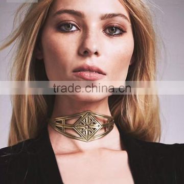 The European and American big brand women alloy choker necklace jewelry