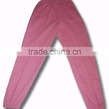 Quality poly cotton blend fleece pink jogging pant