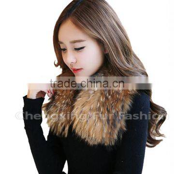Collar-R2 Hot Selling Garment Fashion Accessories Detachable Raccoon Fur Collar photo-3